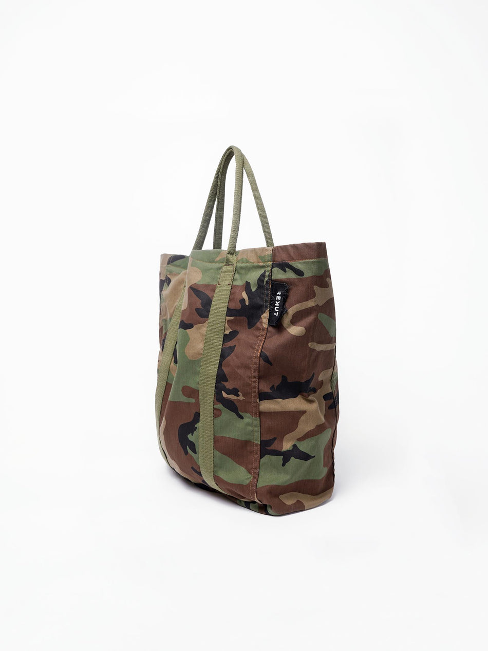 100% Cotton Oversized Tote Bag - Camo