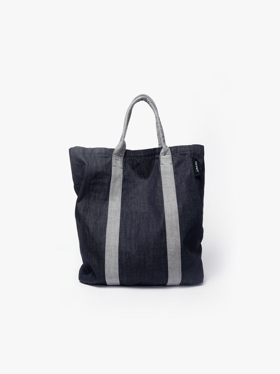 100% Cotton Oversized Tote Bag - Raw & Reverse