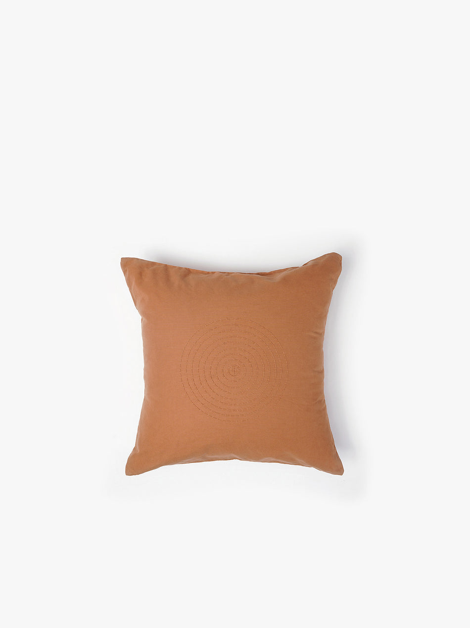 Hand Embroidered Sashiko Cushion Cover - Ginger