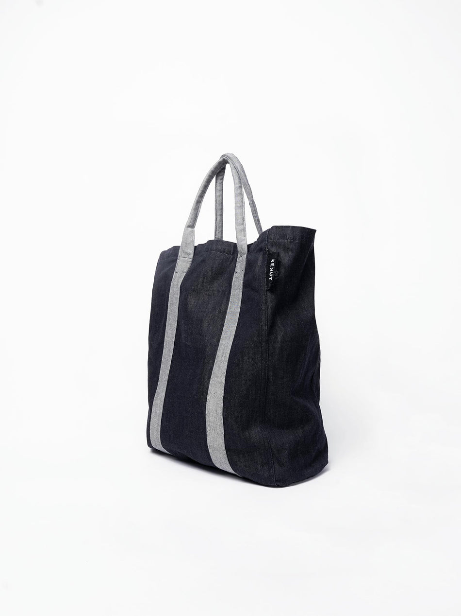 100% Cotton Oversized Tote Bag - Raw & Reverse